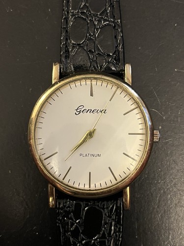 Geneva platinum watch - geneva,