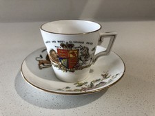 Queen Victoria 60th Jubilee Small Cup and Saucer Foley China 1897