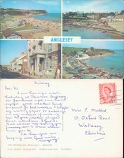 Coastal views of Anglesey Beaumaris Valentine Sons Ltd 1961 postmark Cities