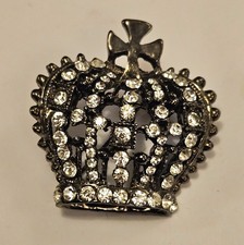 Lovely Statement Crown Brooch. King/Queen Royalty.