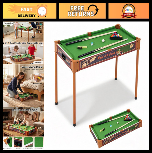 Mini pool table - mini, 2-in-1