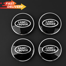 New 4 x Land Rover Alloy Wheel Centre Caps Hub Cap Black (63mm) Best Quality
