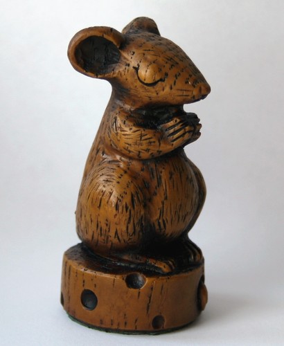 Church mouse ornament figurine - church,