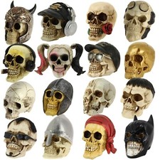 Hand Painted Resin Skull