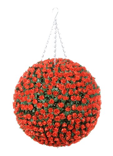 38cm orange rose hanging - 38cm,