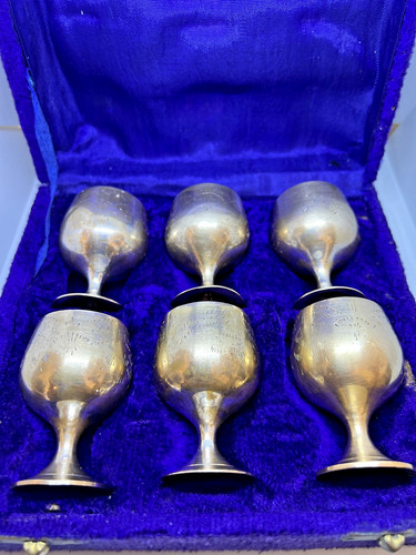 Vintage set silver - 6, plated