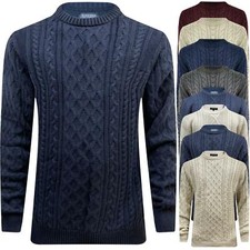 ZARA Mens Chunky Cable Knitted