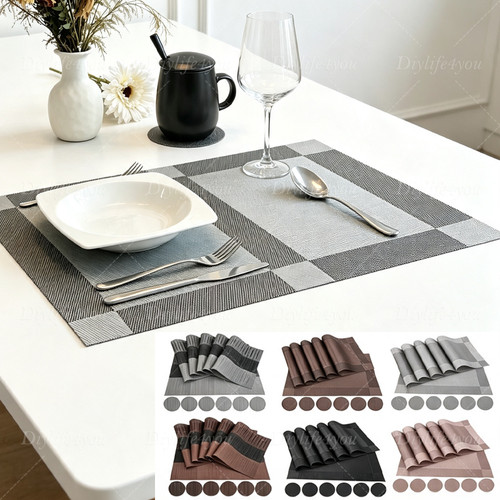 Set pvc place mats 6pcs - place,