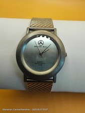 Mercedes Benz base silver tone face and braclet quartz unisex watch