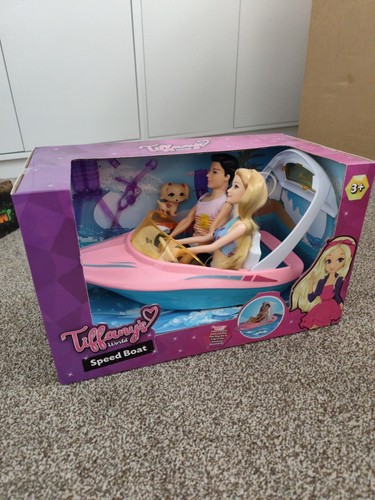Tiffany speed boat with - tiffany, dolls