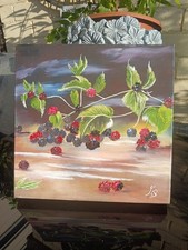 Blackberries Oil Painting On