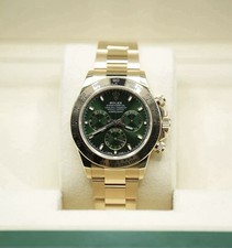 rolex daytona gold green