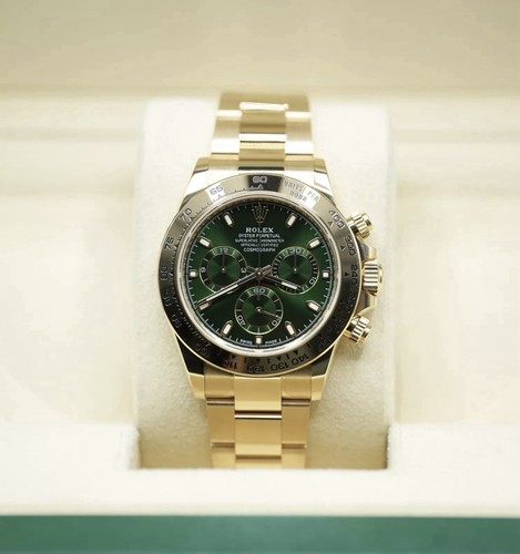 Rolex daytona gold green - daytona,