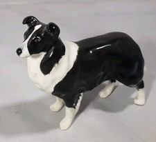 VINTAGE BESWICK CHINA COLLIE DOG POTTERY ORNAMENT MODEL  10 CM LONG 