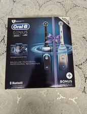 OralB Genius 8900 Cross Action Black & Rose-Duo (2 Electric Toothbrushes in Box)
