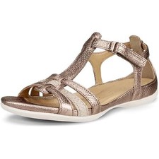 Ecco Flash 240873 Womens Ladies Grey Leather Sandals Shoes Size 4-9