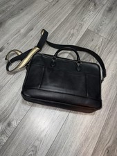 Ted Baker black leather laptop