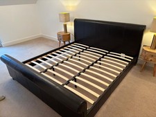 Super King Leather Bed Frame Pristine Condition Collection TD11
