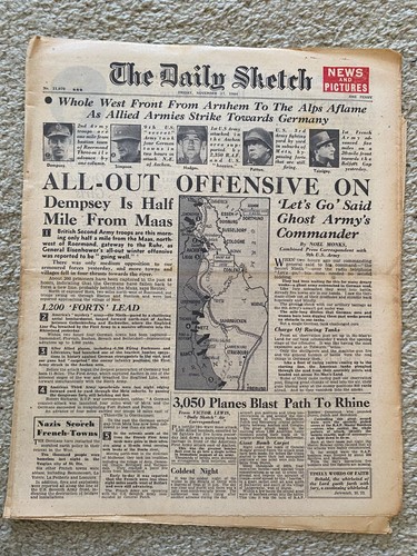 Daily sketch newspaper 1944 - daily,