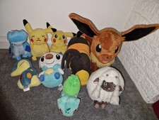 Pokemon Plush Oshawatt Tepig Cyndaquil Pikachu Glaceon Eevee Wooloo Soft Toy