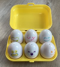 Tomy Hide & Squeek Eggs Vintage 1993 Toy Shape Sorter Box Children's Activity