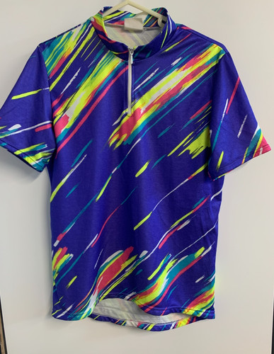 Vintage neon cycling jersey - vintage,