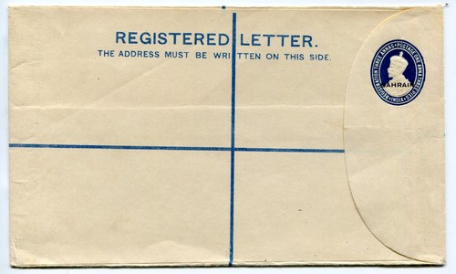 Bahrain 1934 india 1a3p - bahrain, 3a+1a3p