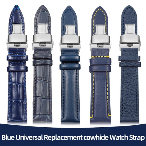Cowhide leather watch strap - leather,
