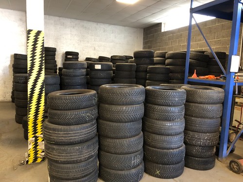 Part worn car tyres job - part,