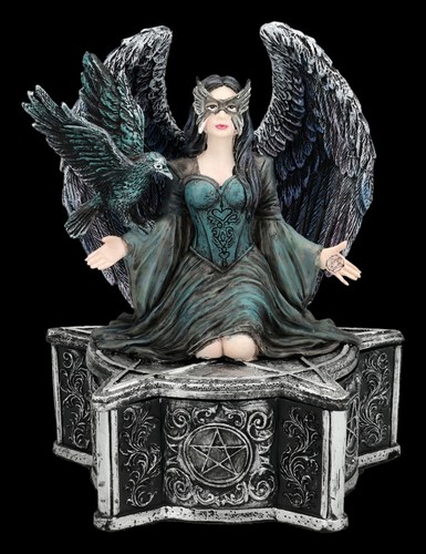 Anne stokes raven - angel, gothic