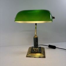 Banker lamp green - banker's, glass