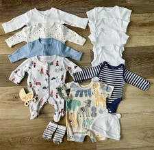 Premature Tiny Baby Boys 12 Piece Clothes Set  Bundle– All Up to 6lbs / 2.7kg