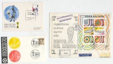 THREE FOOTBALL RELATED FIRST DAY COVERS - WORLD CUP 1966, 1970 and 1990