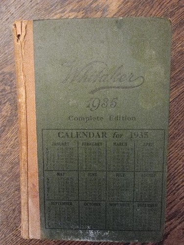 Whitakers almanack 1935 - almanack,