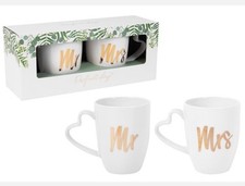 Mr & Mrs Mugs Wedding Gift Set