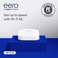 Amazon eero Pro 6E mesh Wi-Fi router, 2.5 Gbps Ethernet, Coverage up to 190m².