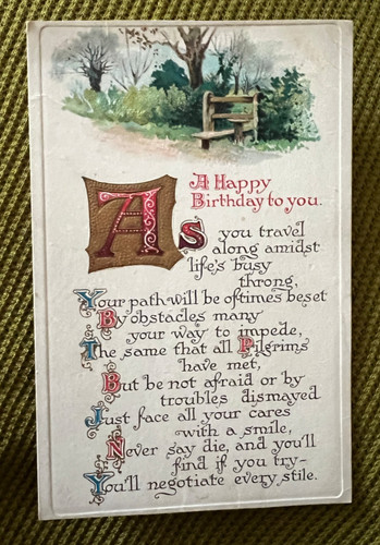 Antique edwardian postcard - edwardian,