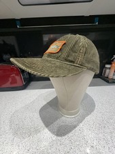 Timberland Khaki Green Cotton Corduroy Cap Hat. One Size Adjustable