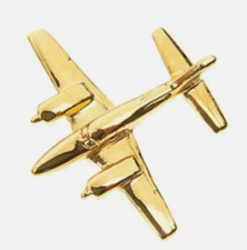 Piper Navajo Pin Badge ave.25mm finished 22 carat gold plate plane