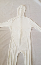MORPHSUIT M-SUIT BODYSUIT BODY SUIT UNISEX ADULT WHITE FANCY DRESS 1 PC MED ?