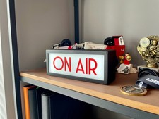 On Air Light Box | Desk Table Lamp, USB Powered LED Sign, Gaming Streamer Light,