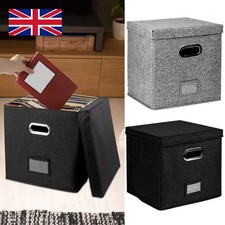 Vinyl Record Storage Box W