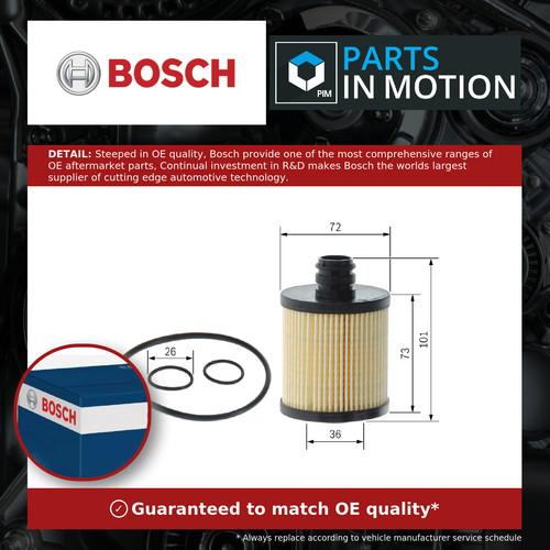 Oil filter fits - 500x, 1.6d