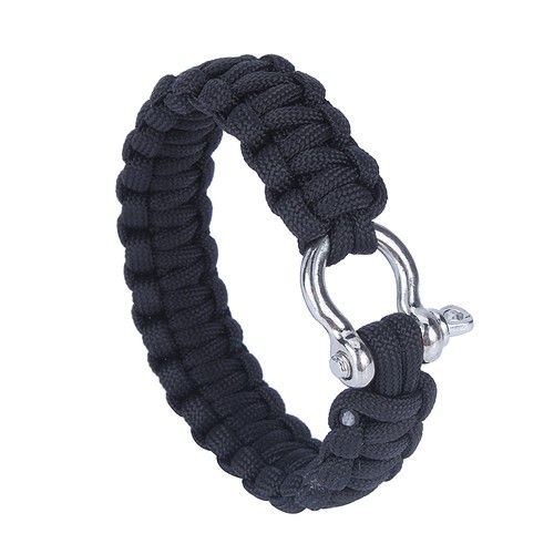 Black military 550 paracord - black,