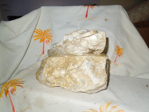 Vintage carved stone nautical - stone,