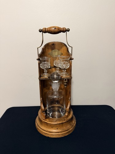 Antique wooden tantalus - antique,