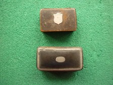 2 Antique Paper Mache Snuff