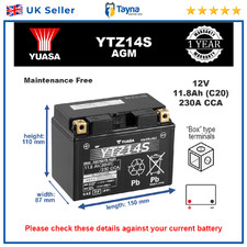 Genuine yuasa ytz14s high - genuine,