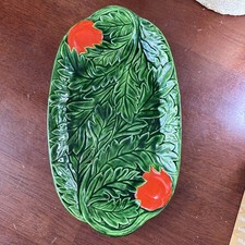 Maruhon Ware “K” Relish Dish 1940s Kitschy Kitchen Vegetable Platter Vtg Japan