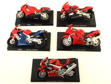 5 x Honda Maisto Die Cast Motorcycle Models - 1:28 - Super Bikes